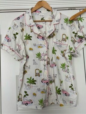 Bedhead Poolside Poodles PJs EXCELLENT condition